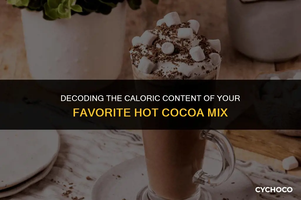 how many calories in hot cocoa mix