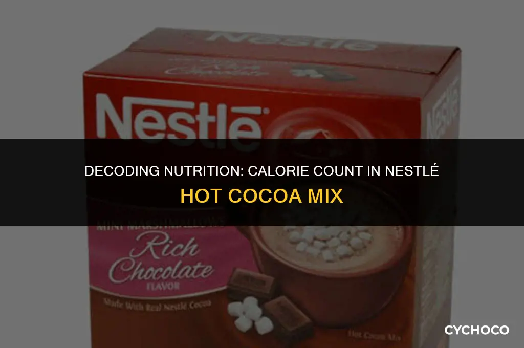 how many calories in nestle hot cocoa mix