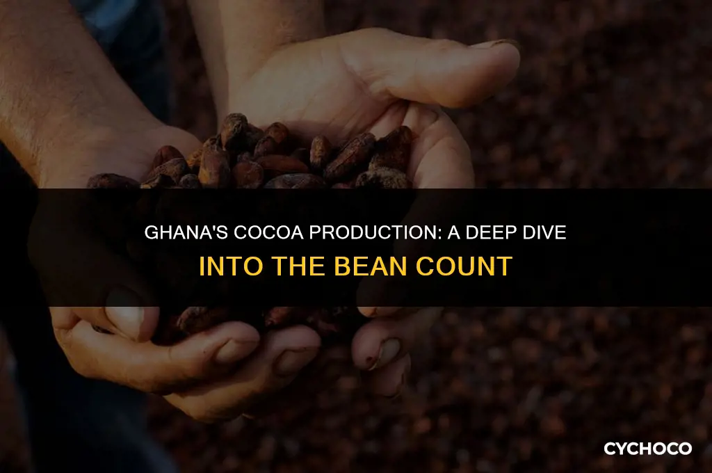 how many cocoa beans are produced in ghana
