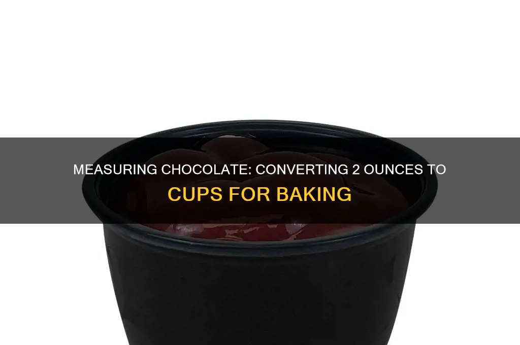 how many cups is 2 oz chocolate