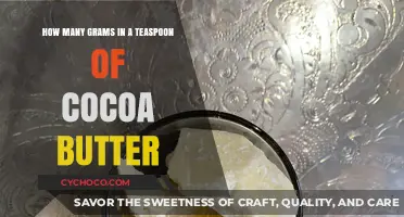 Measuring Cocoa Butter: A Guide to Grams per Teaspoon