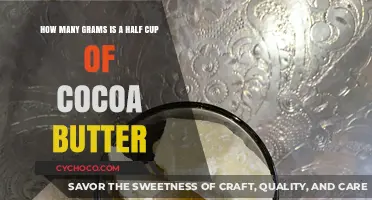 Measuring Cocoa Butter: Half Cup to Grams Conversion Guide
