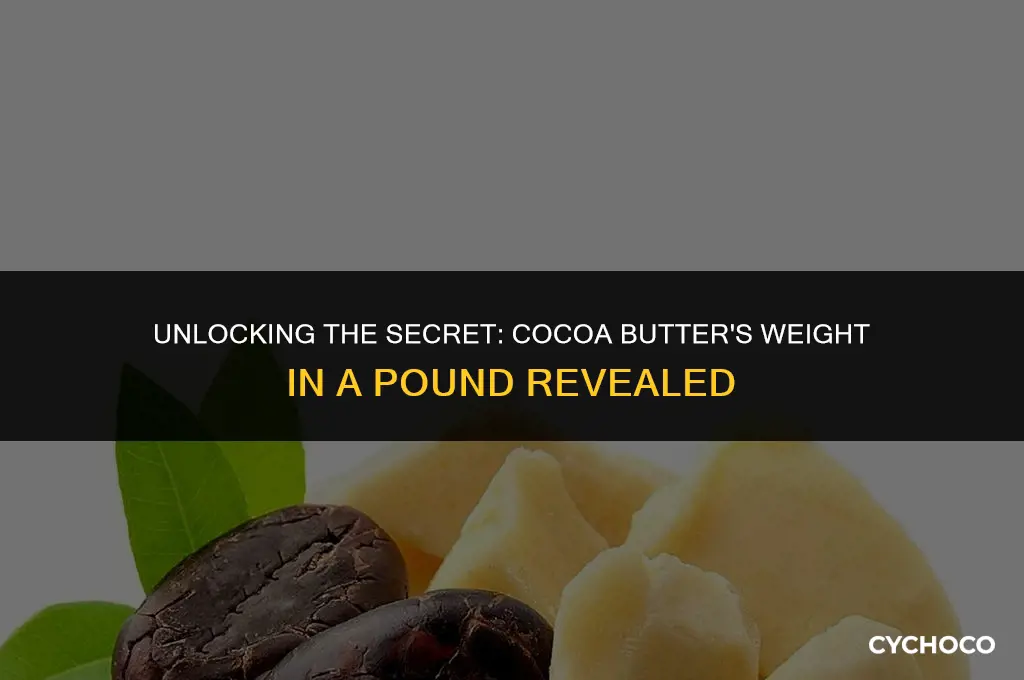 how many oz of cocoa butter in a pound