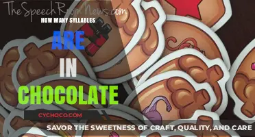 Unraveling the Syllabic Mystery of Chocolate: A Linguistic Delight