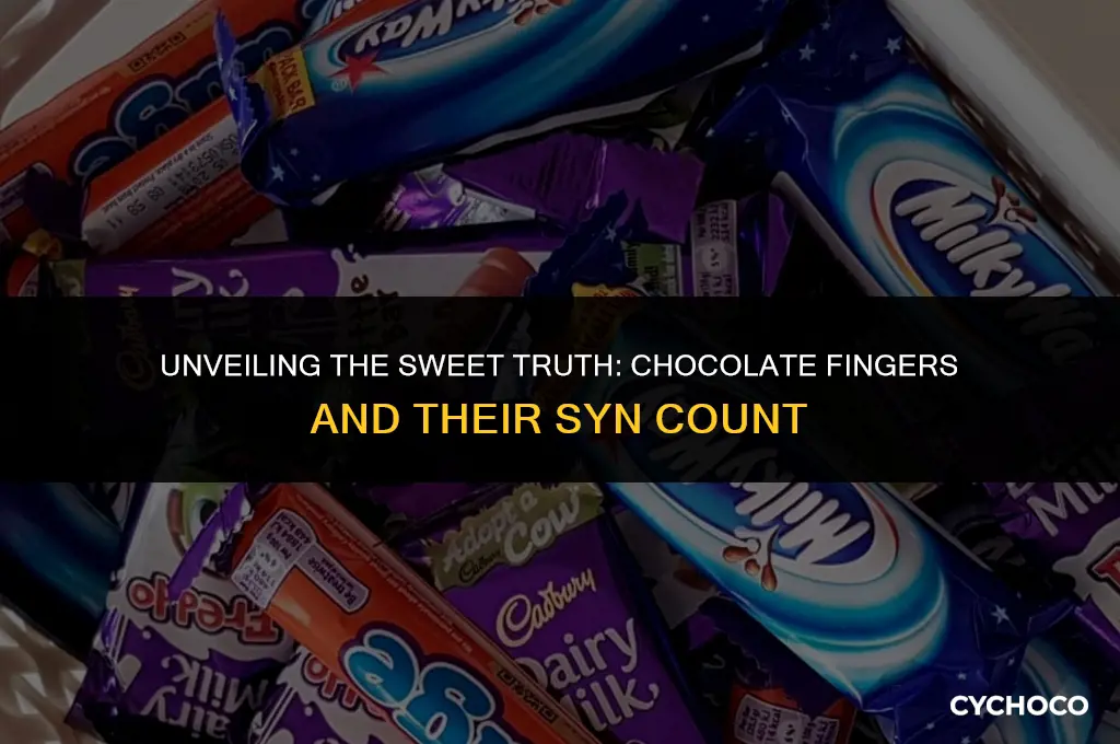 how many syns in a chocolate finger