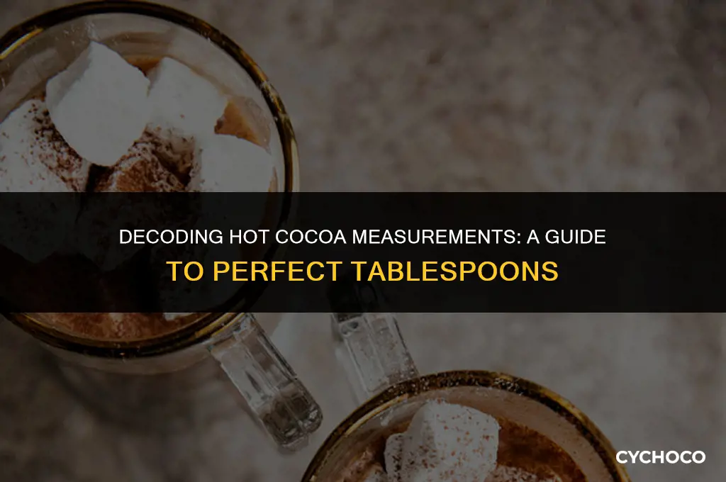 how many tablespoons are in a hot cocoa packet