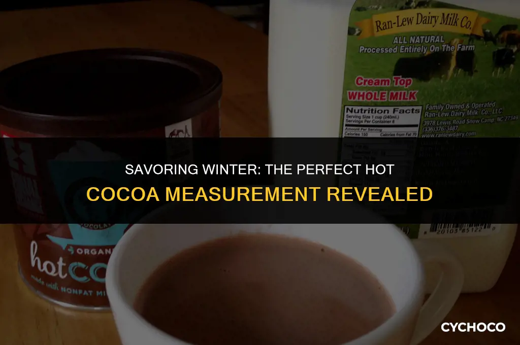 how many tablespoons of hot cocoa per packt