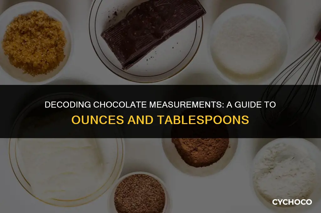 how many tbsp is 2 oz chocolate