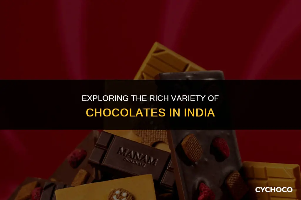 how many types of chocolate in india