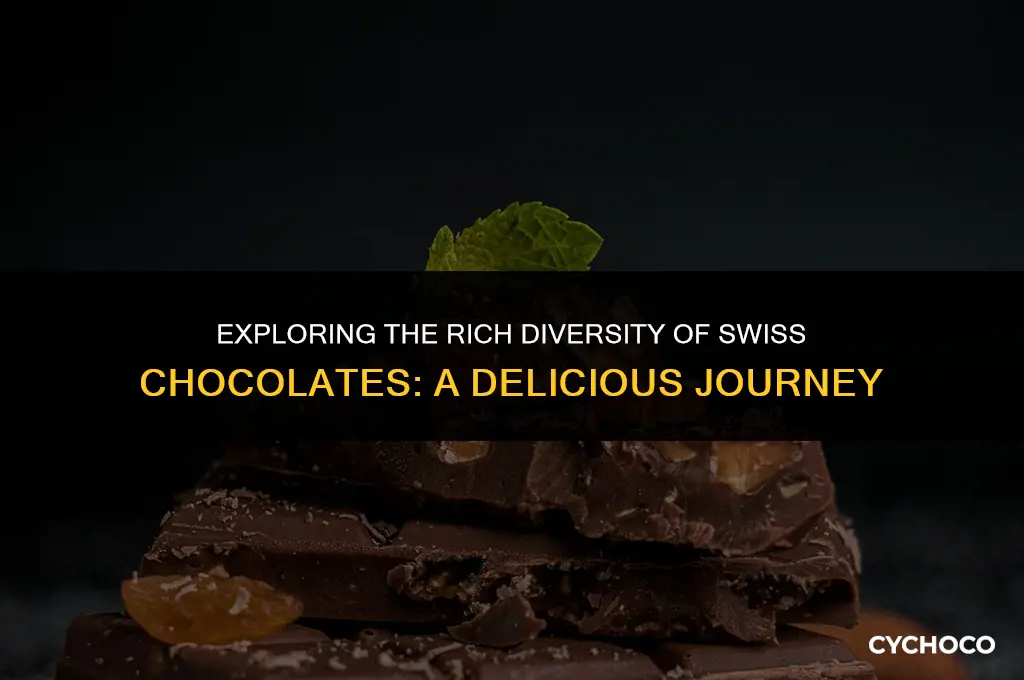 how many types of chocolates in switzerland