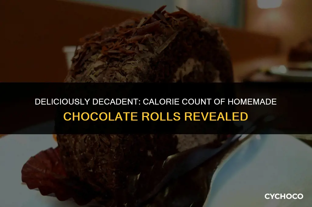 how many xalories homemade chocolate roll