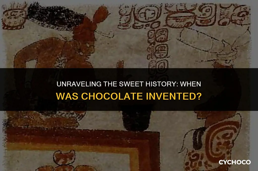 how many years ago was chocolate invented
