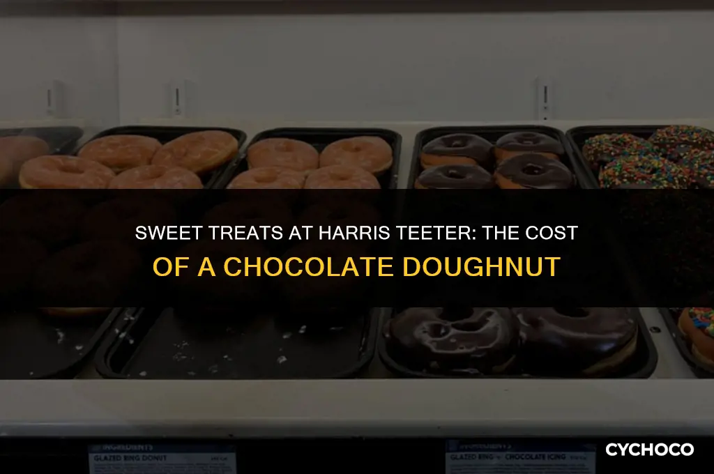 how much a chocolate doughnut harris teeter