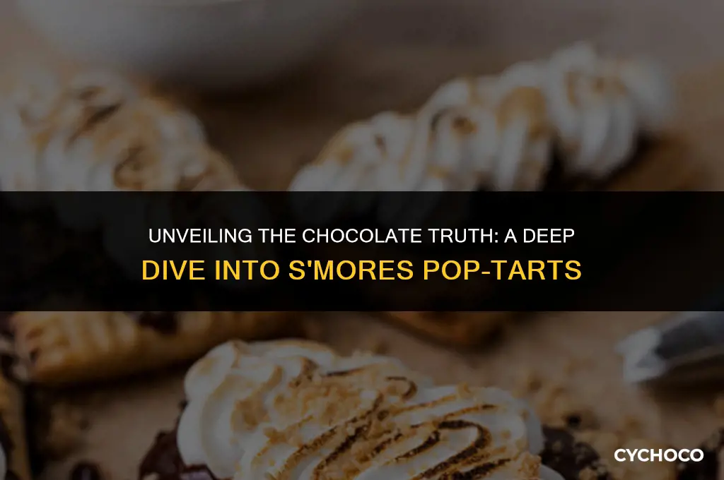how much actual chocolate is in a smores poptart