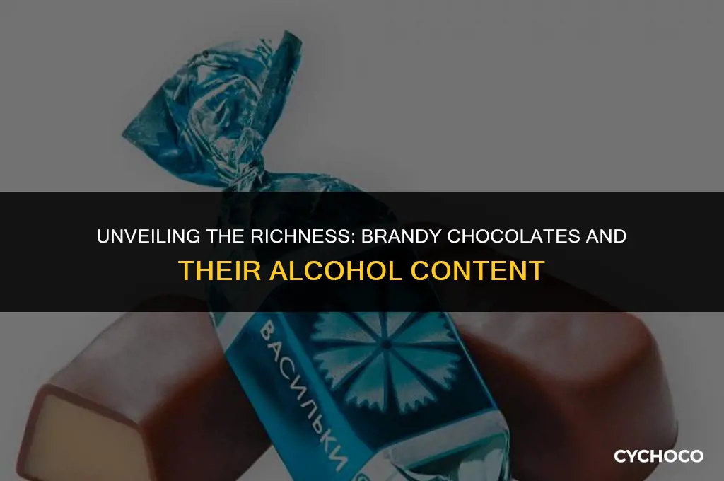 how much alcohol in brandy chocolates