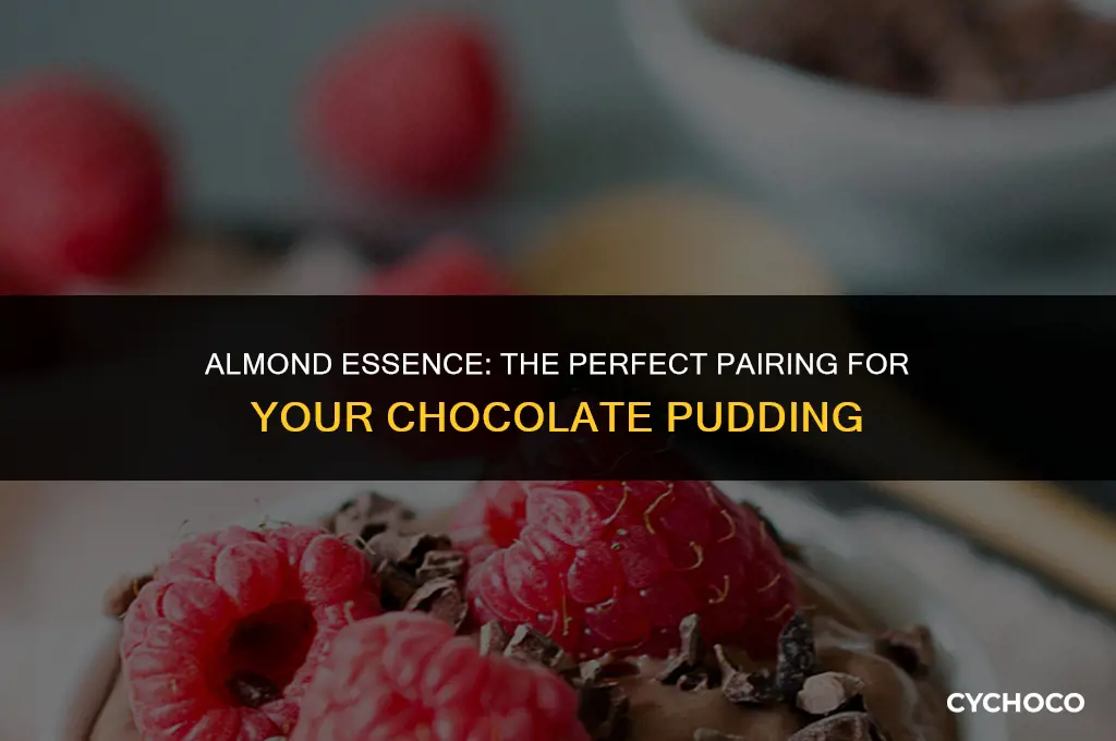 how much almond flavoring to add to chocolate pudding