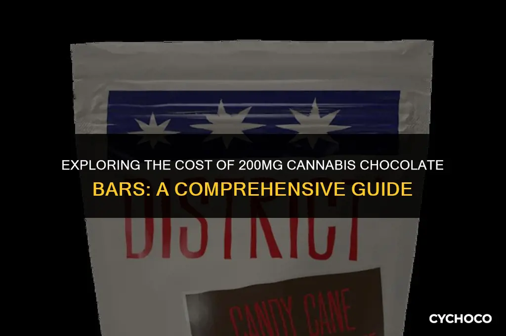 how much are 200mg cannibus chocolate bar