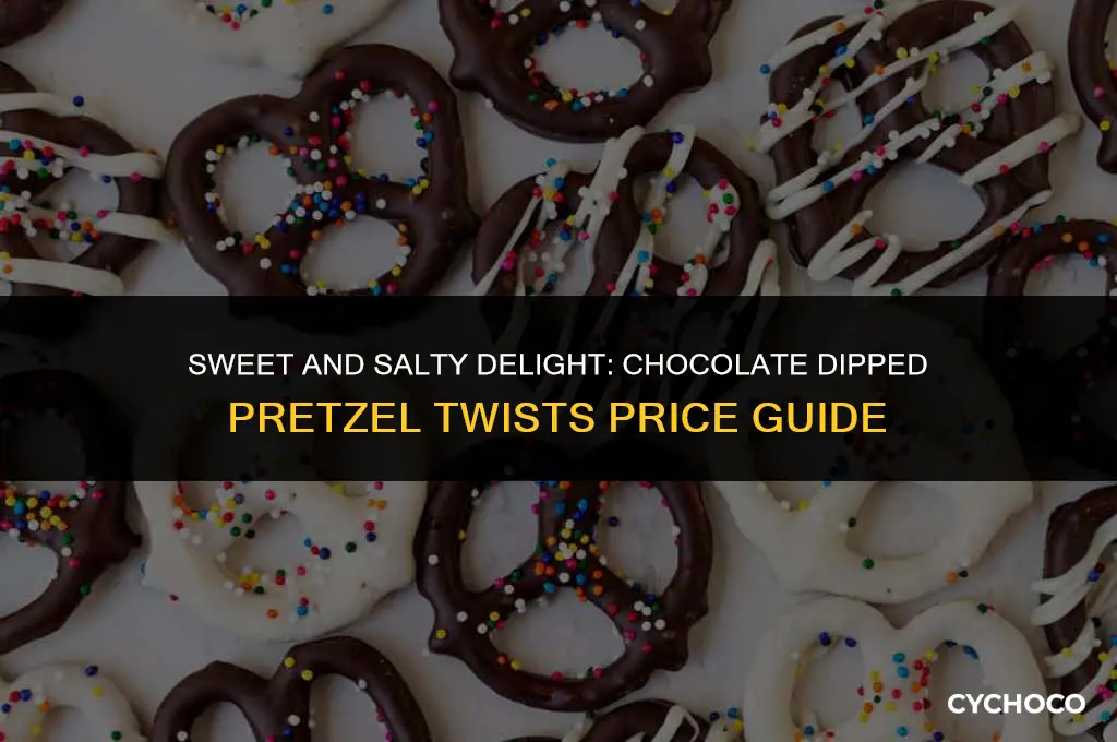 how much are a dozen chocolate dipped pretzel twists