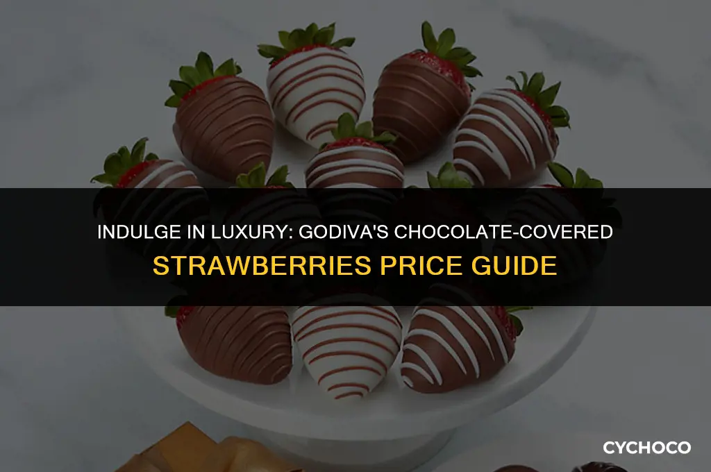 how much are chocolate covered strawberries at godiva