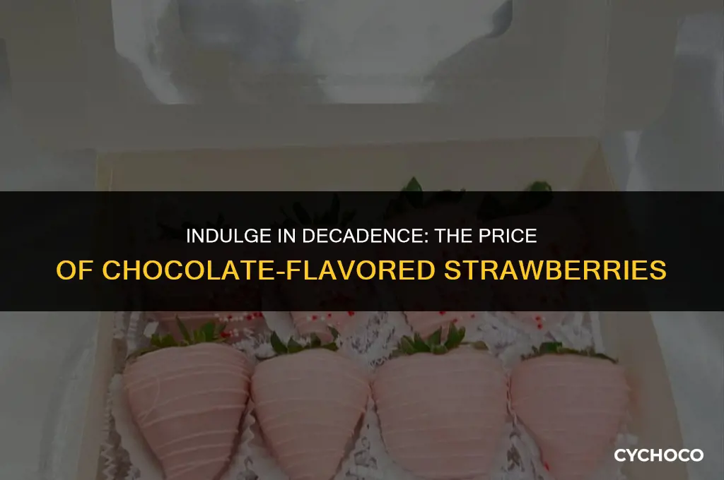 how much are chocolate flavored strawberries