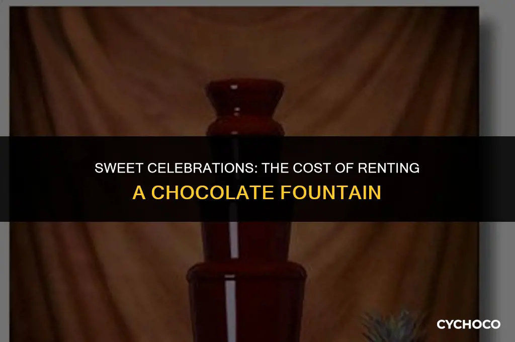 how much are chocolate fountains to rent