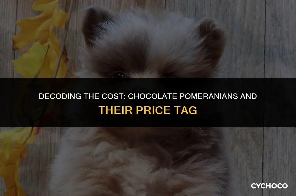 how much are chocolate pomeranian