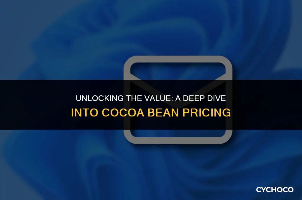 how much are cocoa beans worth