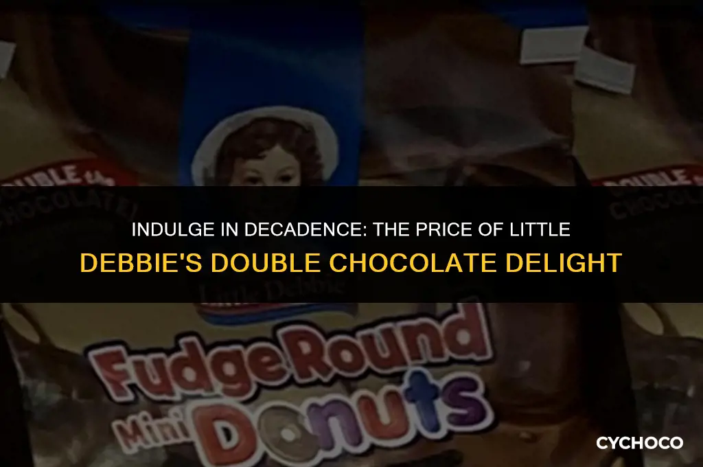how much are little debbie double chocolate donuts