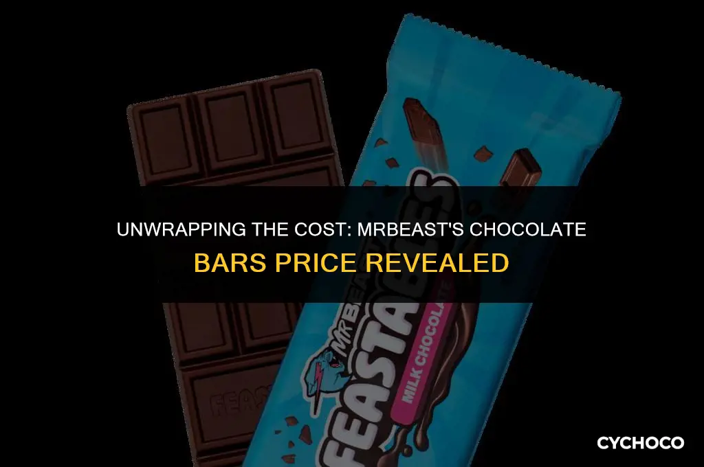 how much are mr beast chocolate bars