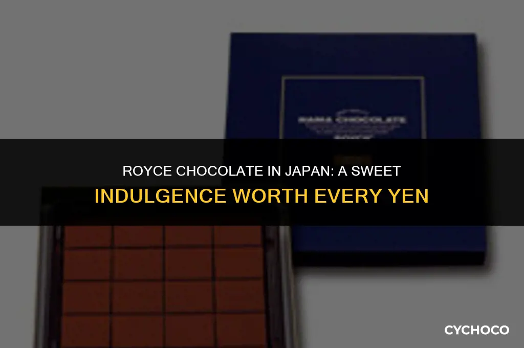 how much are royce chocolate in japan