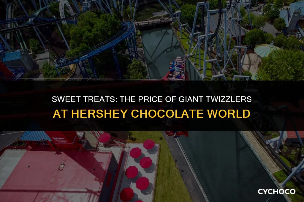 how much are the giant twizzlers at hershey chocolate world