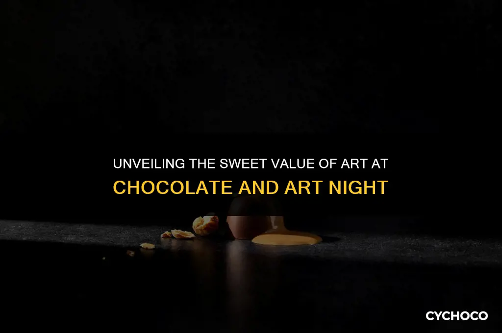 how much art sells for at chocolate and art night
