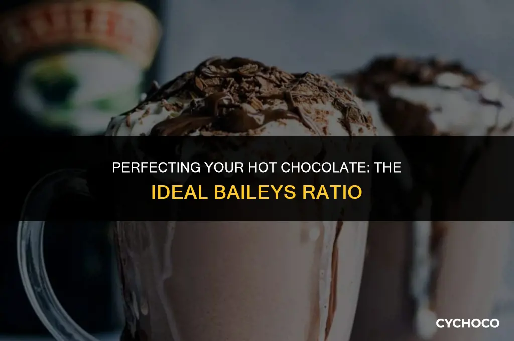 how much baileys to add to hot chocolate