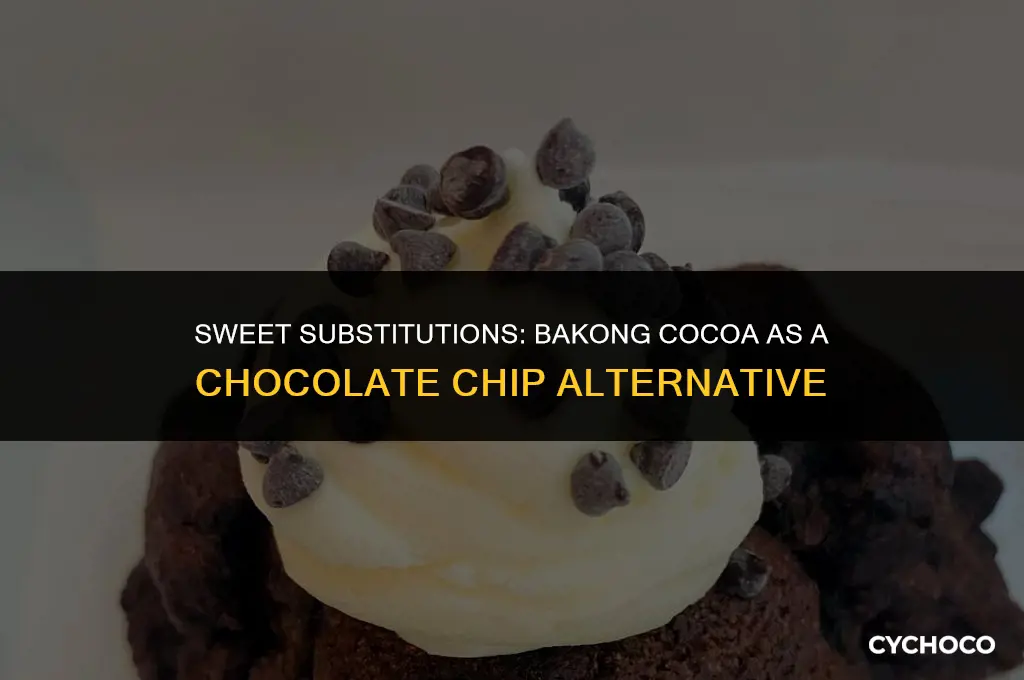 how much bakong cocoa to replace chocolate chips