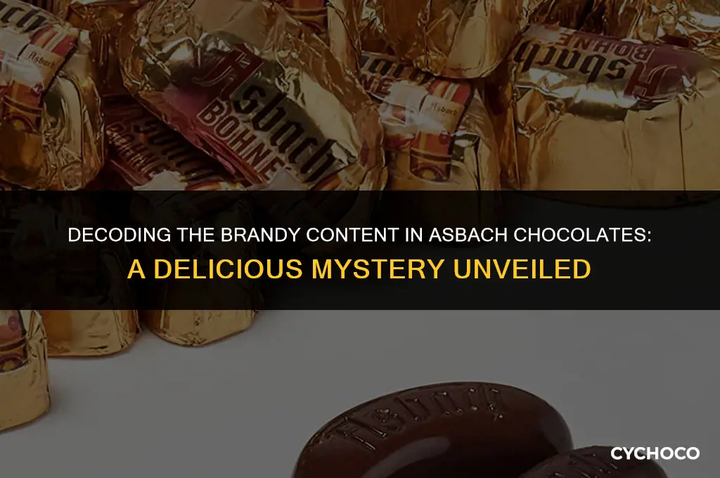 how much brandy is in asbach chocolates