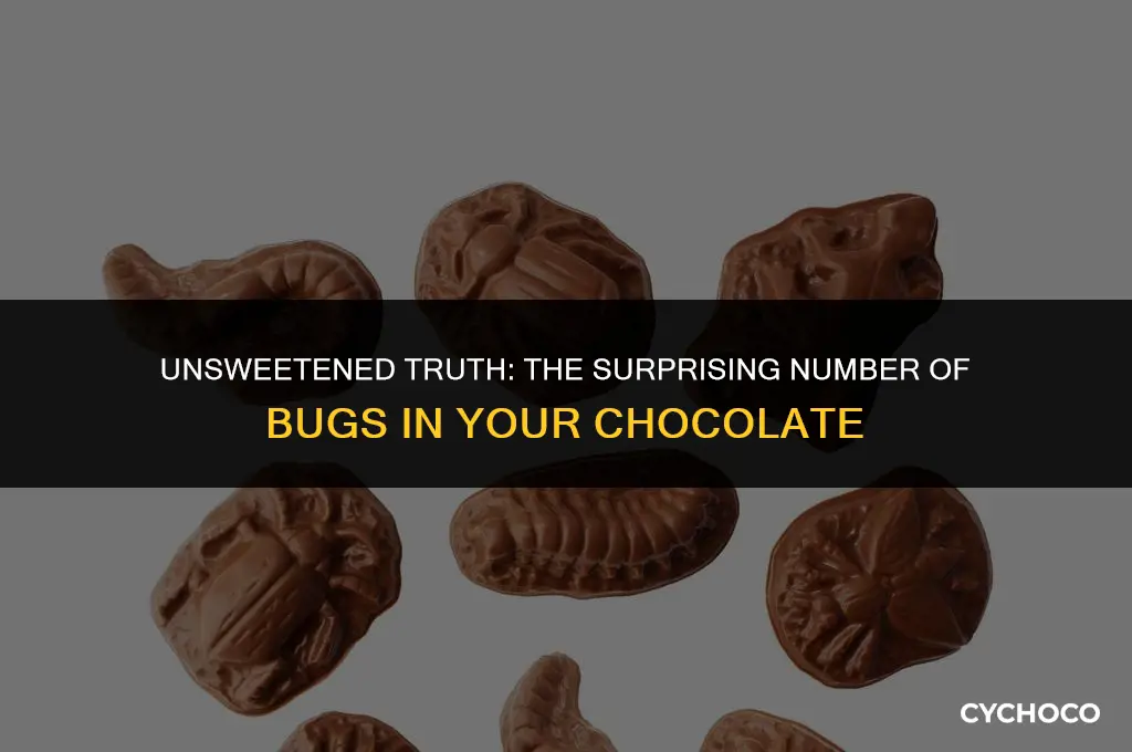 how much bugs are in a single chocolate