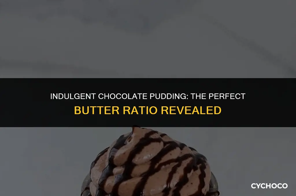 how much butter goes in chocolate pudding