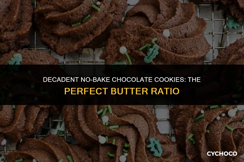 how much butter in chocolate no bake cookies