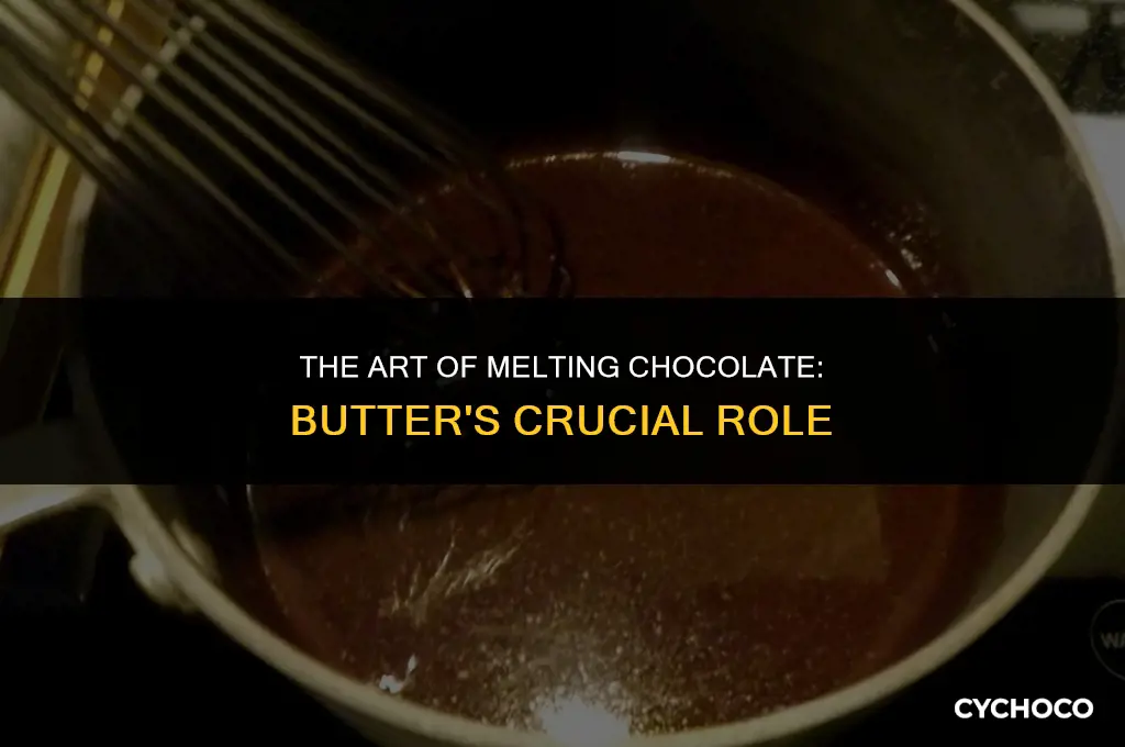 how much butter to melt chocolate
