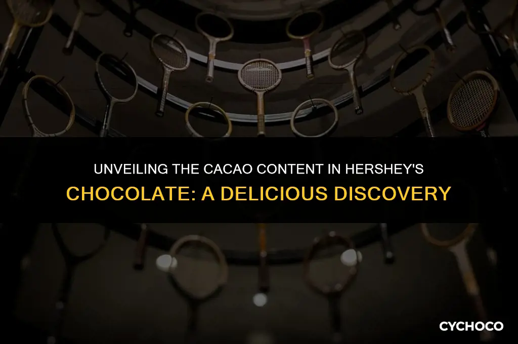 how much cacao does hersheys chocolate have