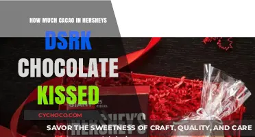 Unveiling the Cacao Content in Hershey's Dark Chocolate Kisses