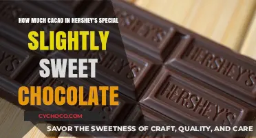 Decoding Hershey's Special: The Cacao Content in Slightly Sweet Chocolate