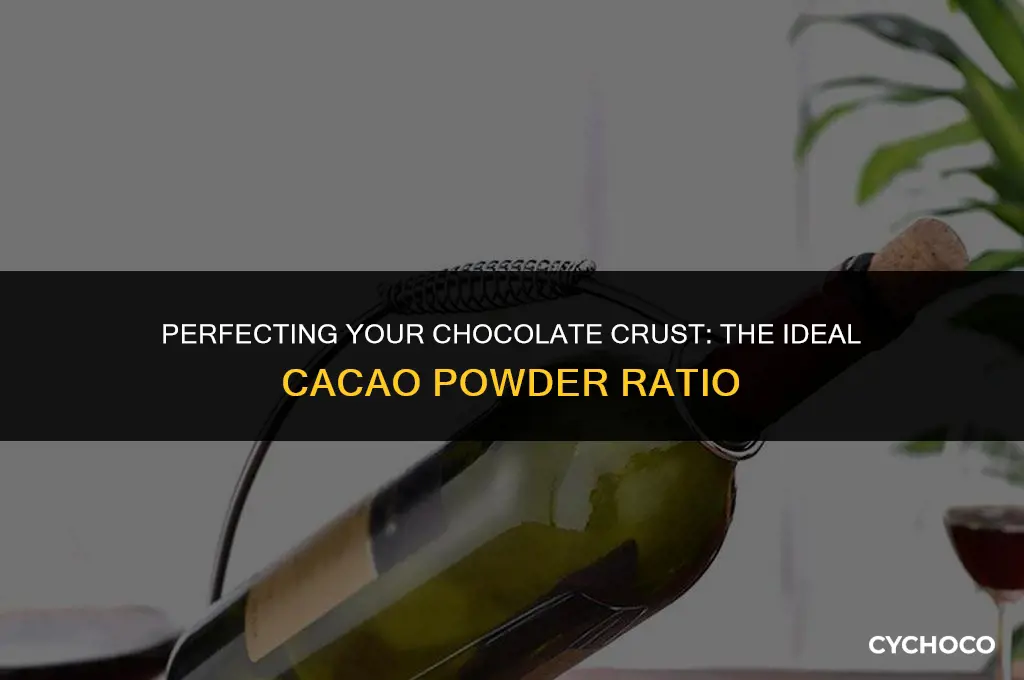 how much cacao powder to use in a chocolate crust