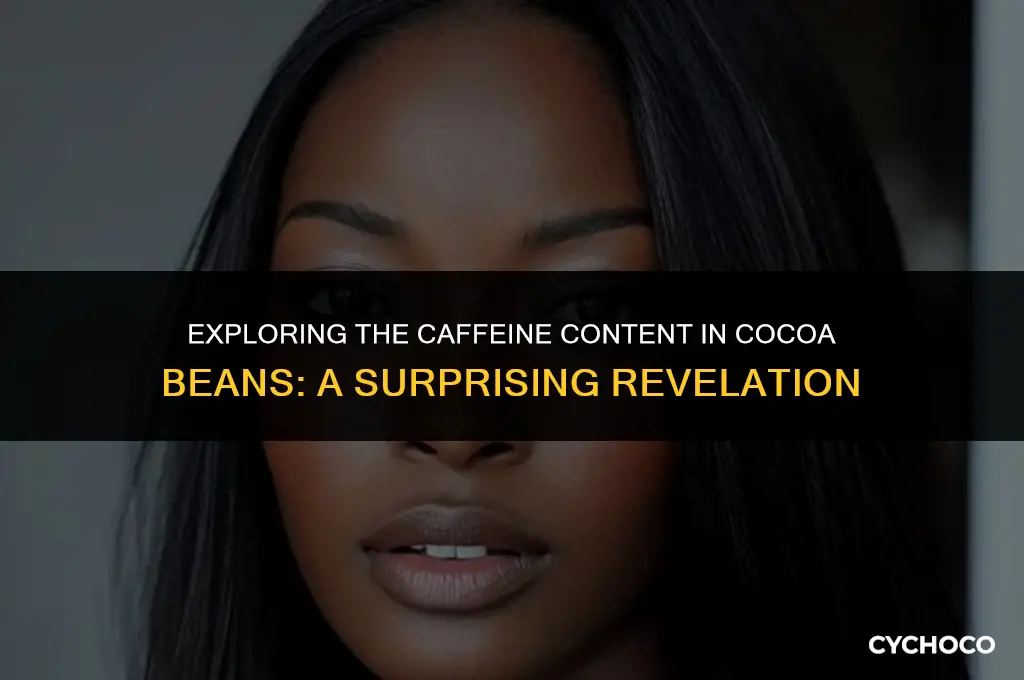 how much caffeine does a cocoa bean have