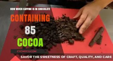Decadent Indulgence: Unveiling Caffeine Secrets in 85% Cocoa Chocolate