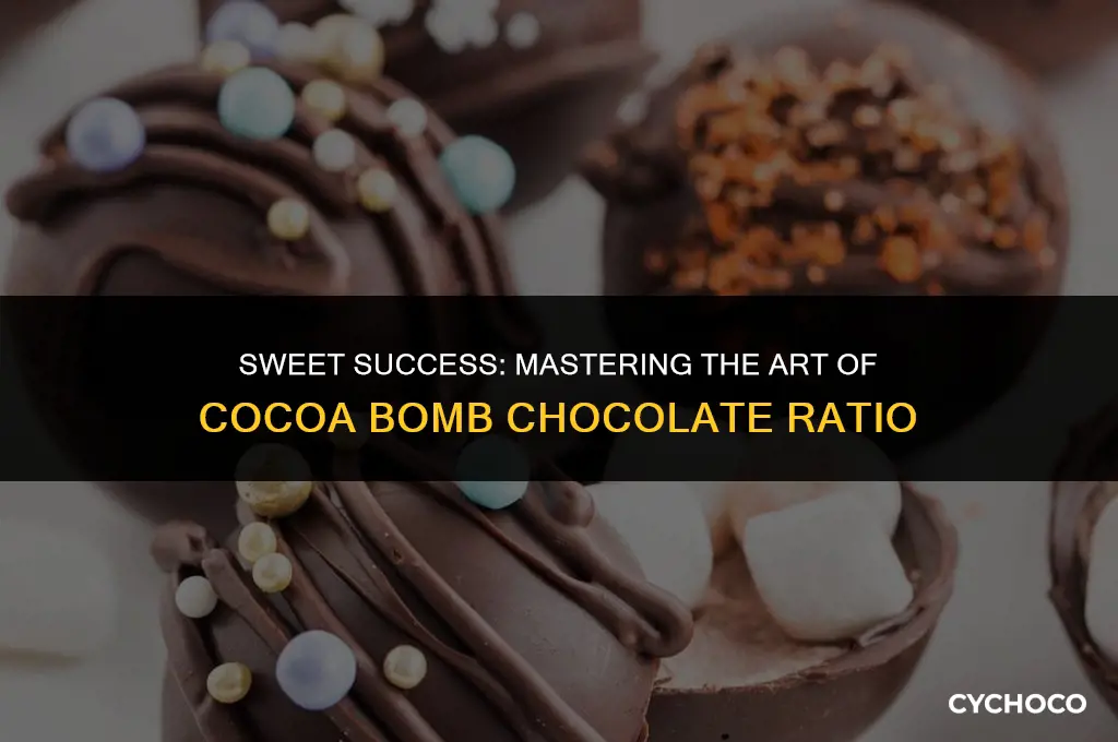 how much chocolate for cocoa bombs