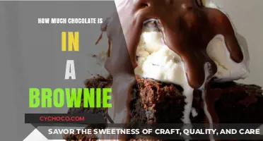 Unveiling the Chocolate Content: How Much is in Your Brownie?