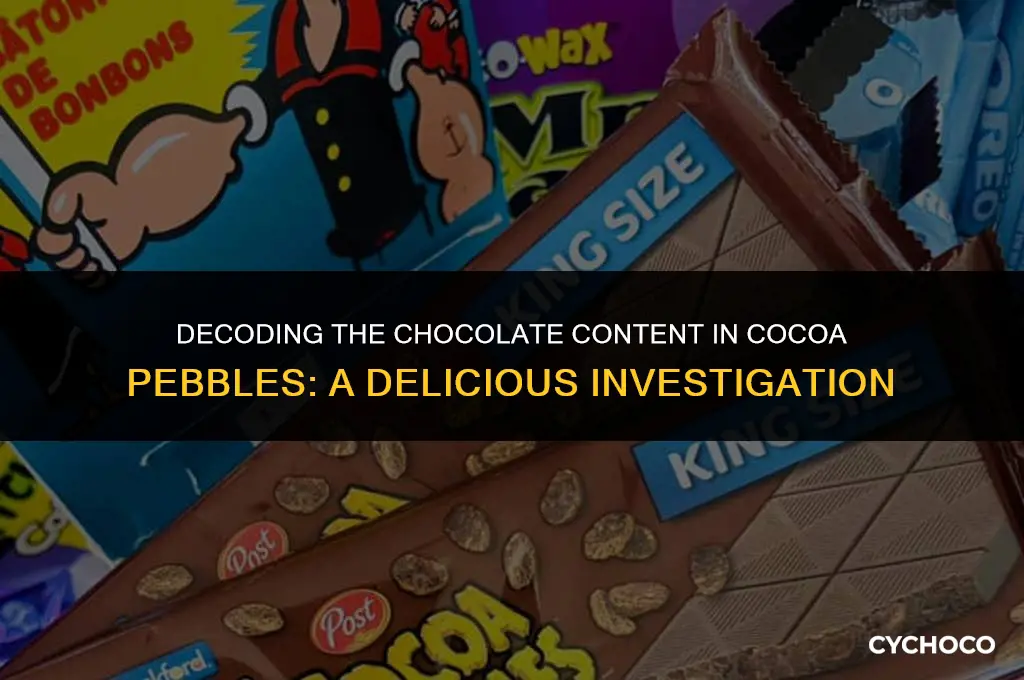 how much chocolate is in cocoa pebbles