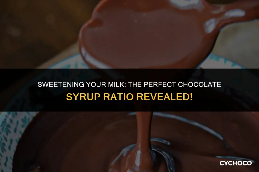 how much chocolate syrup for chocolate milk