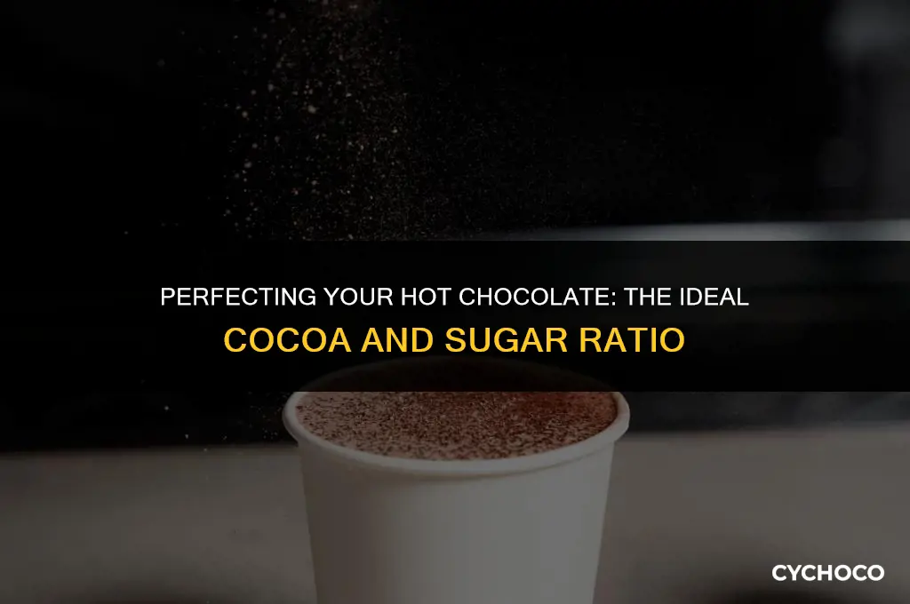 how much cocoa and sugar for hot chocolate